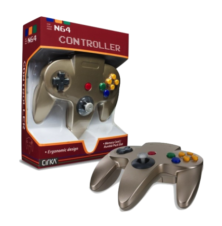 N64 Handkontroll (Gold) Ny