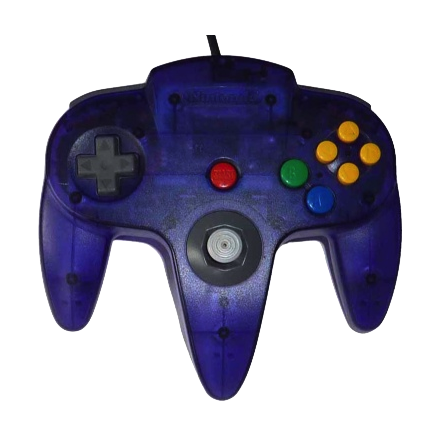 Nintendo 64 Handkontroll Turkos/Grape Purple Transparent beg