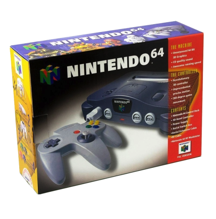 Nintendo 64 basenhet Charcoal Grey original